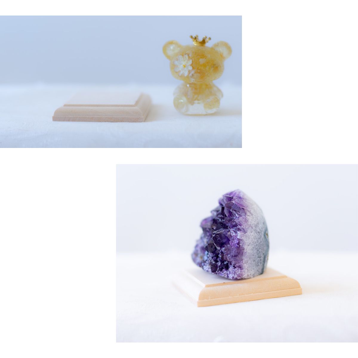 木製正方形台座 6cm角×高さ1cm|盛り塩・オルゴナイト・天然石・アメジストドームの飾り台に最適 開運インテリア