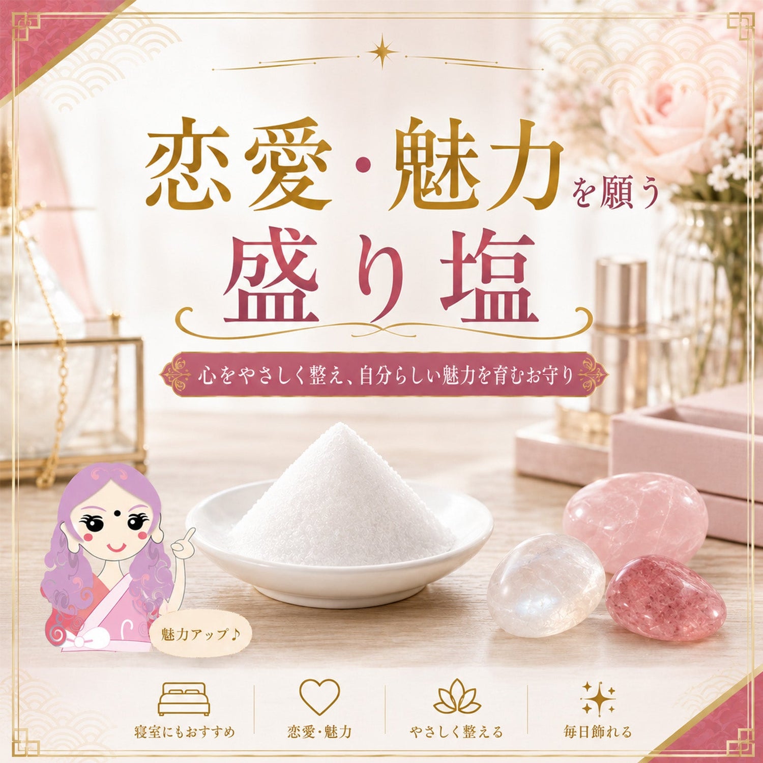 恋愛・魅力を願う交換不要盛り塩