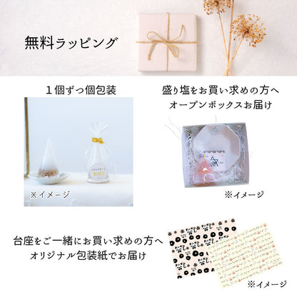 交換不要盛り塩【女性性とご縁の石】ムーンストーン入り｜風水・恋愛運・直感力｜寝室・パウダールーム・玄関におすすめ
