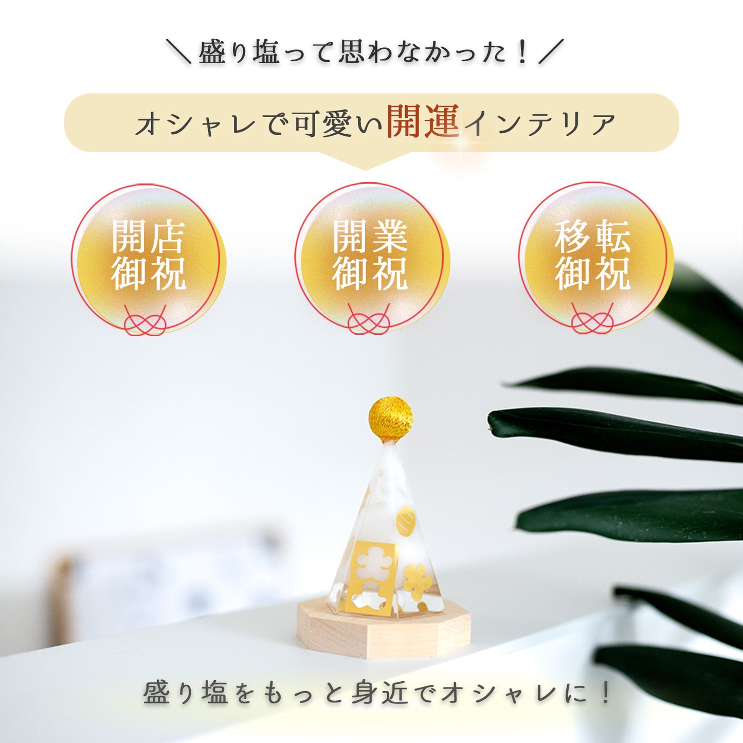 交換不要 盛り塩 商売繁盛 開店祝い 開業祝い 移転祝い 開運 インテリア おしゃれ だるま ひょうたん 小判 千鳥 菊 大入 八角 台座 ギフト