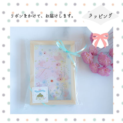 【開運アート】小天使のひなたぼっこ｜癒しのパステルアート 額装インテリア キラキラ可愛い天使が守る絵画 風水・お守り ギフトにもおすすめ