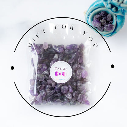 アメジスト【AAA品質】さざれ石100g 天然石パワーストーン｜観賞用・インテリア・オルゴナイト・盛り塩・癒しと浄化・安眠におすすめ