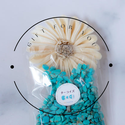 ターコイズ【AAA品質】さざれ石100g 天然石パワーストーン｜観賞用・インテリア・オルゴナイト・盛り塩浄化・魔除け・旅のお守りにおすすめ