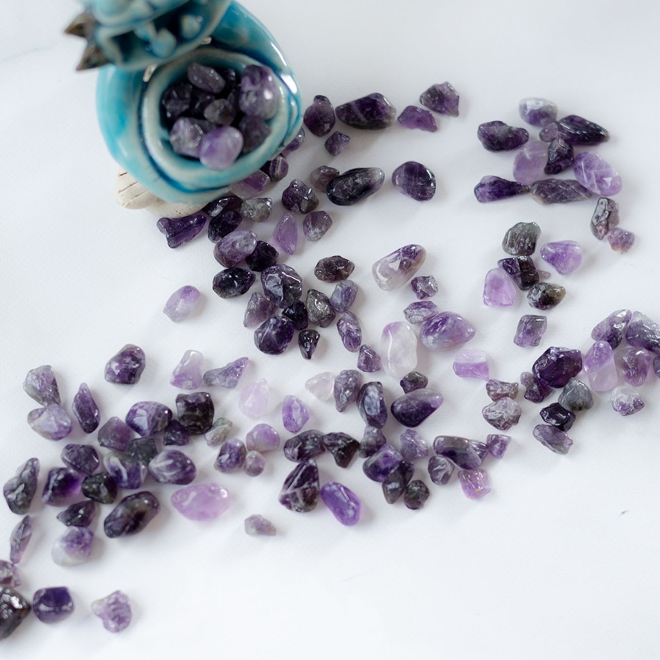 アメジスト【AAA品質】さざれ石100g 天然石パワーストーン｜観賞用・インテリア・オルゴナイト・盛り塩・癒しと浄化・安眠におすすめ