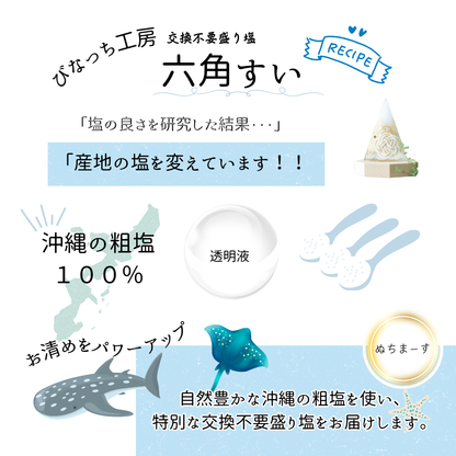 交換不要盛り塩 梅結びフラワーオブライフ装飾｜家内安全・魔除け・お守りインテリア｜制作期間7日間・特別仕様