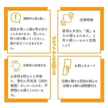 シトリン交換不要盛り塩 ミニ円錐型 2個八角皿セット｜金運・商売繁盛・浄化・開運インテリア